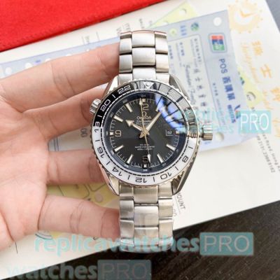 New Upgrade Copy Omega Seamaster 600 Black & White Bezel Stainless Steel Watch